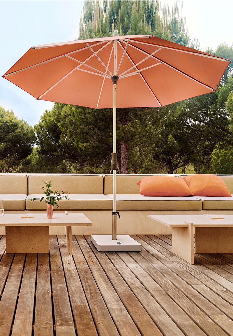 Orange parasol fra GLATZ