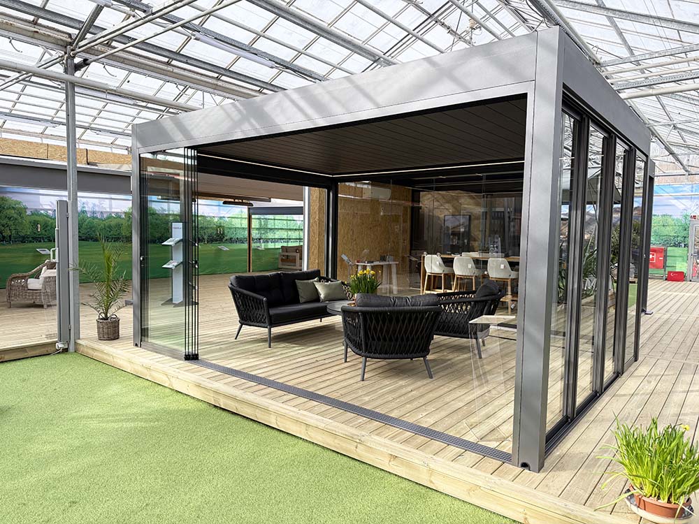 Pergola showroom i Odense